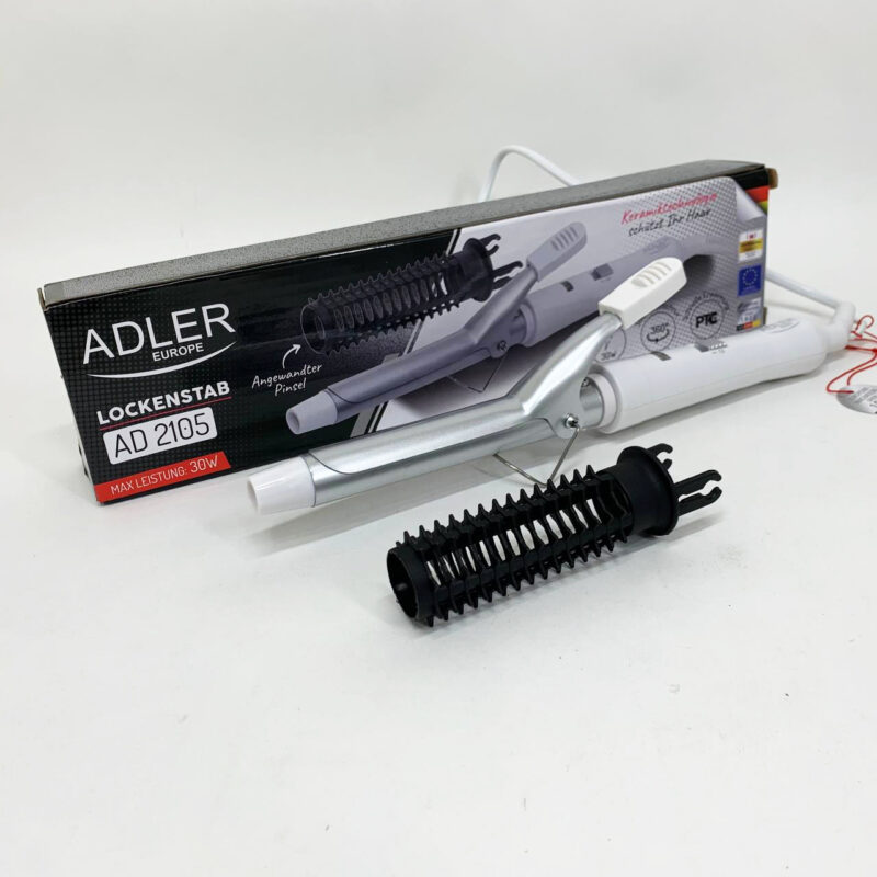 Плойка для волос Adler AD 2105 - 25 Вт, керамічне покриття для стильних локонів.