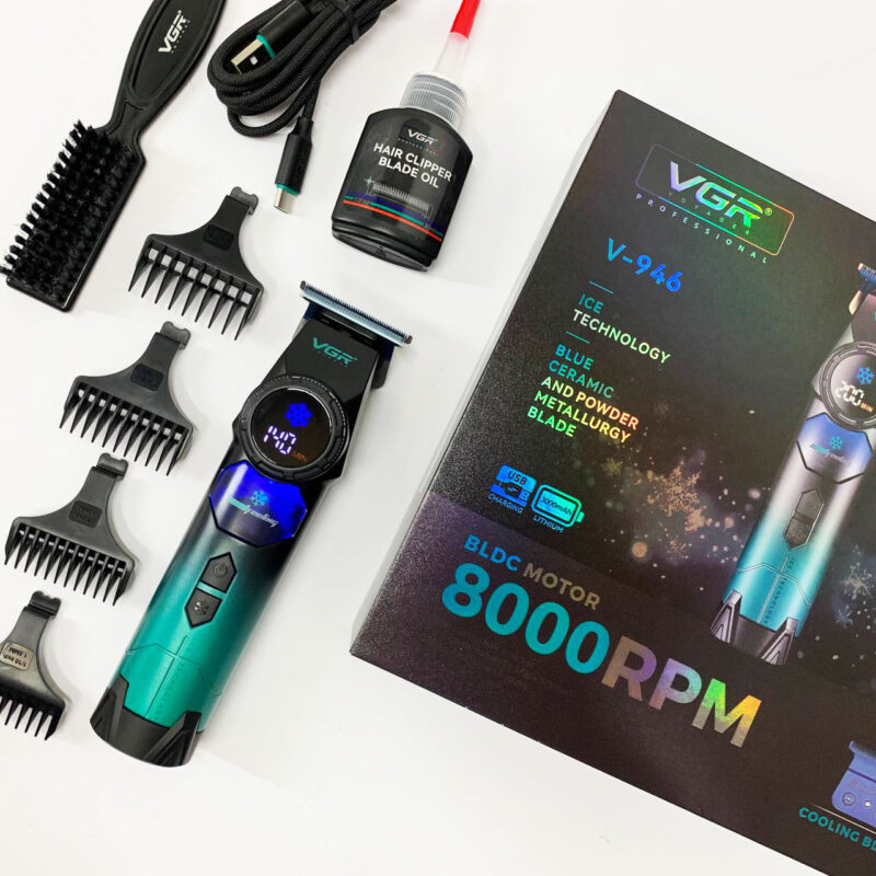 Тример VGR V-946 з технологією охолодження для комфортної стрижки волосся