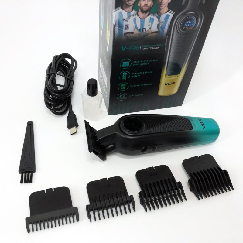 Тример VGR V-996 GREEN — ефективний інструмент для професійних зачісок.