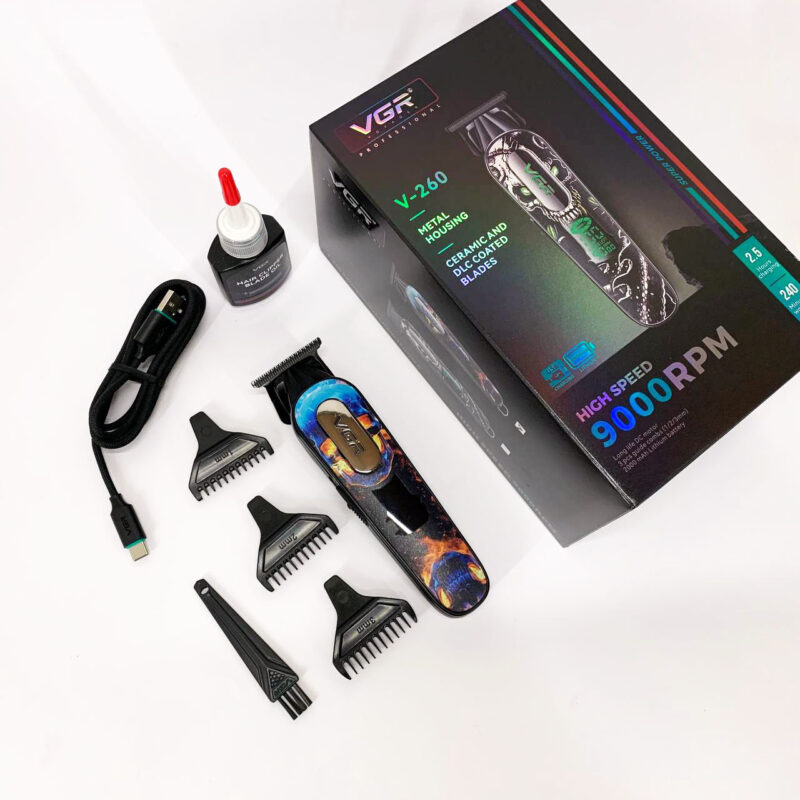 Тример акумуляторний VGR V-260 RED — продуктивний інструмент для догляду.