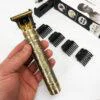 Машинка Vintage T9-3 триммер для стрижки волосся та бороди до 120 хвилин автономної роботи 4 насадки