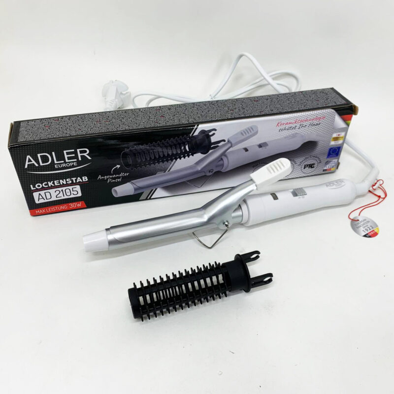 Плойка для волос Adler AD 2105 - 25 Вт, керамічне покриття для стильних локонів.