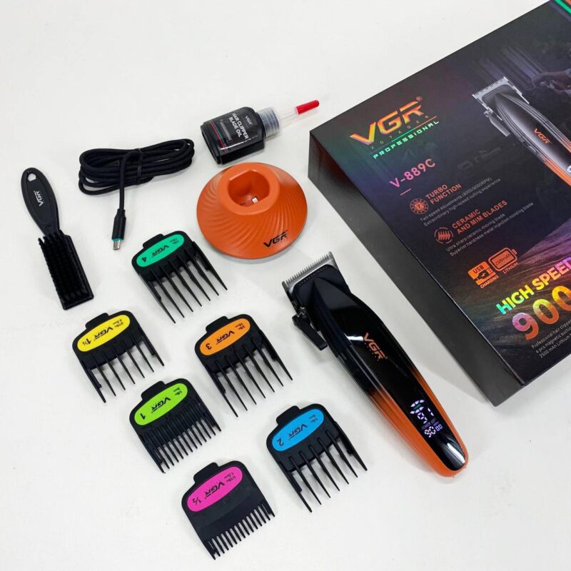 Машинка для стрижки волосся VGR V-889C з керамічними лезами та потужністю 9000RPM для ідеального стилю