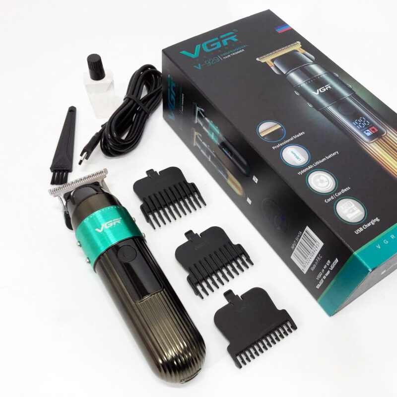Машинка для стрижки волосся VGR V-929 акумуляторна — триммер для професійних результатів