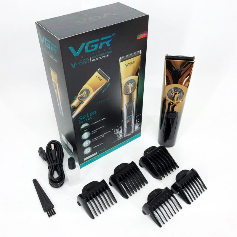 Професійна бездротова машинка для стрижки VGR V-663 — точність і зручність у кожному зрізі.