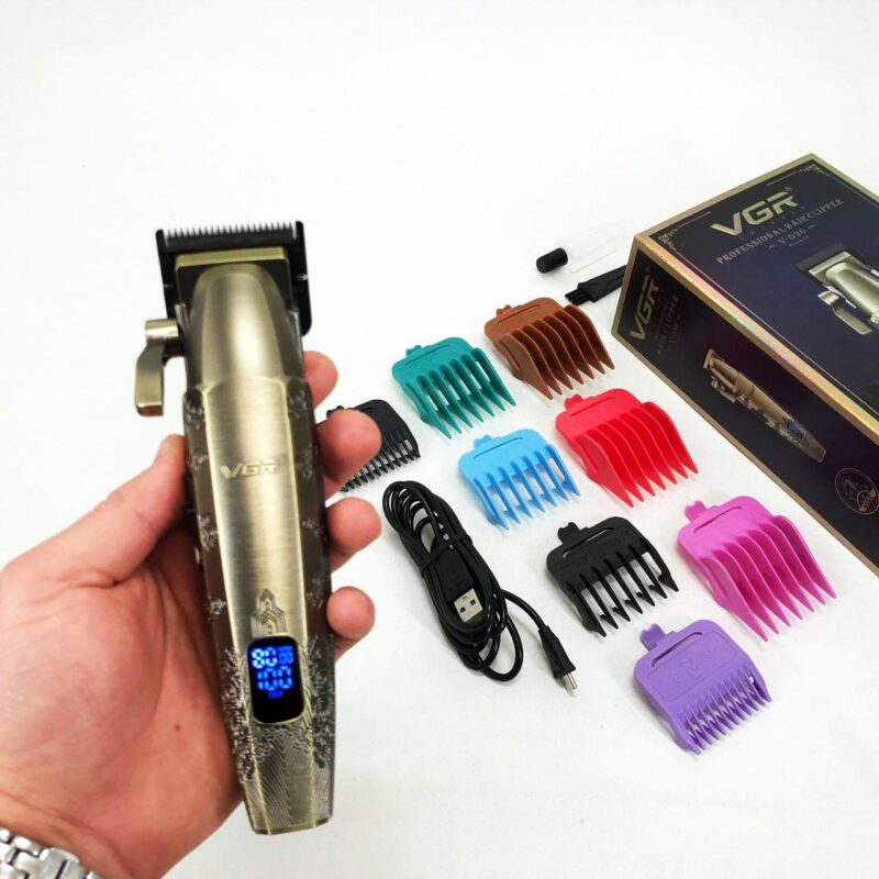 Акумуляторна машинка для стрижки VGR V-036 з тривалою автономністю