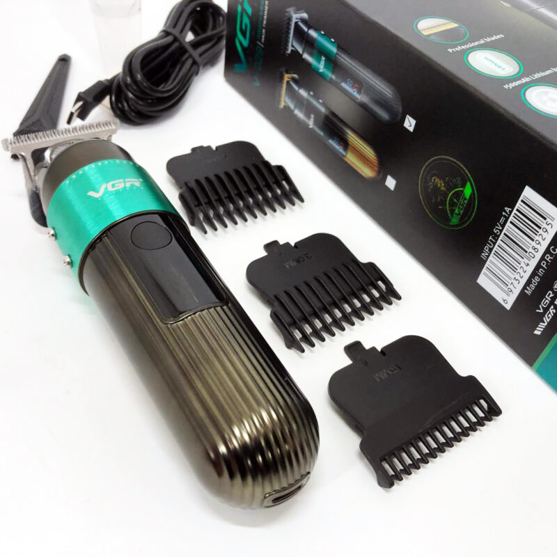 Машинка для стрижки волосся VGR V-929 акумуляторна — триммер для професійних результатів