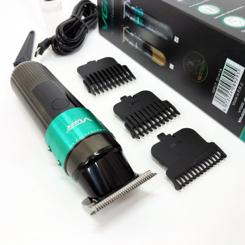 Машинка для стрижки волосся VGR V-929 акумуляторна — триммер для професійних результатів