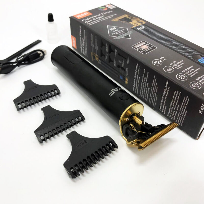 Тример RAF R.437 для стрижки волосся та бороди з акумулятором, що працює до 120 хвилин.