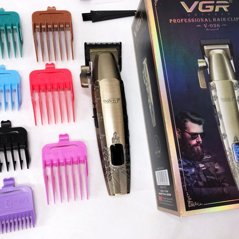 Акумуляторна машинка для стрижки VGR V-036 з тривалою автономністю