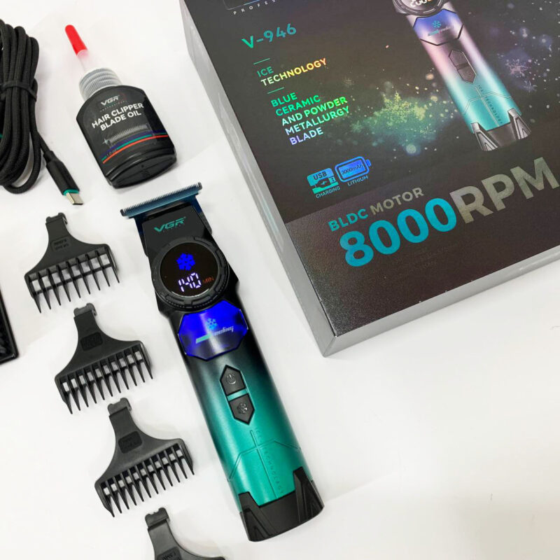 Тример VGR V-946 з технологією охолодження для комфортної стрижки волосся