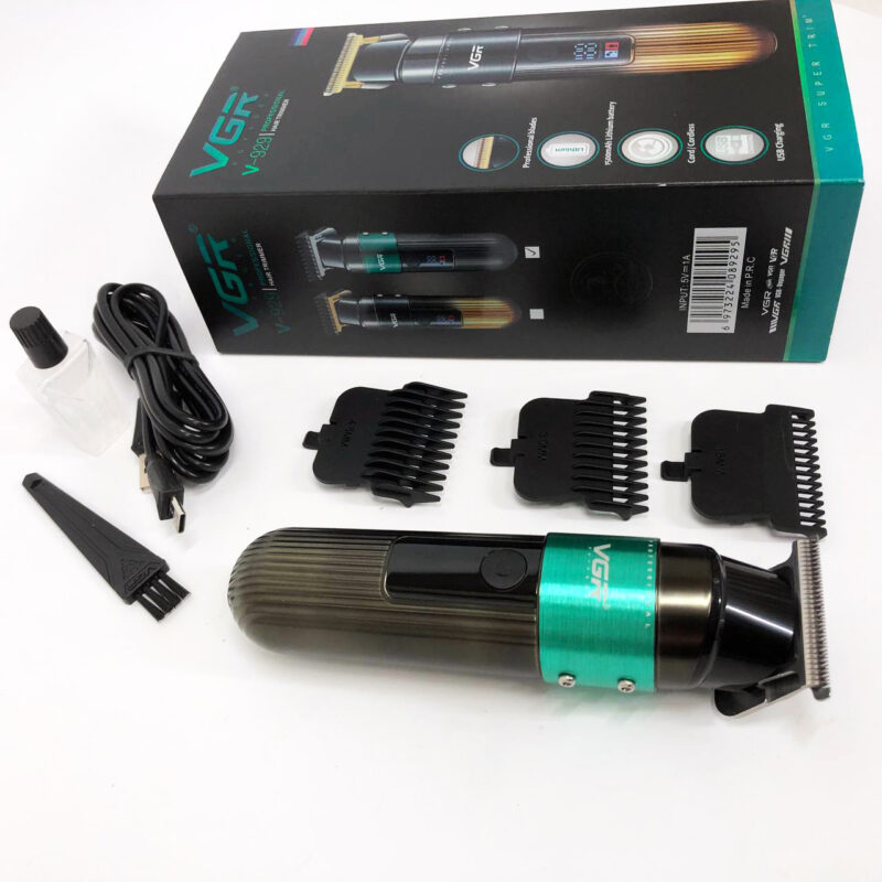 Машинка для стрижки волосся VGR V-929 акумуляторна — триммер для професійних результатів