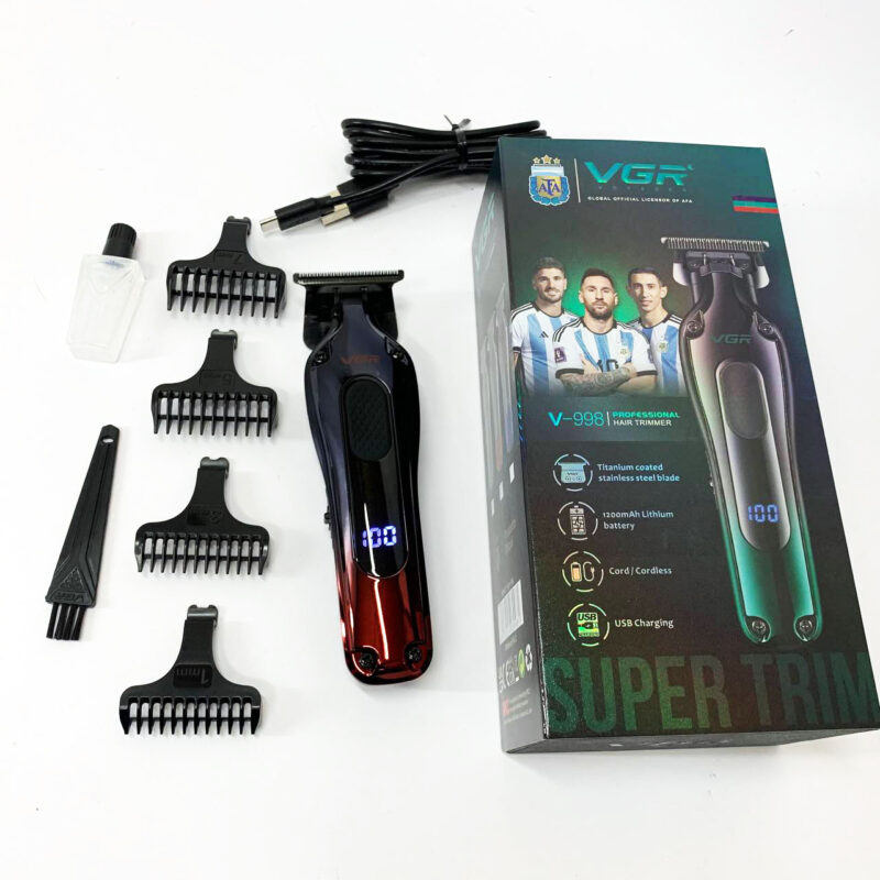 Тример VGR V-998 — зручний бездротовий інструмент для стрижки волосся.