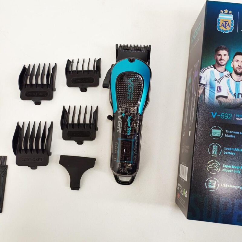 Акумуляторна машинка для стрижки VGR V-692 GREEN — бездоганність стрижки для дому та професіоналів.