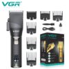 Акумуляторна машинка VGR V-280 з дисплеєм для професійної стрижки волосся