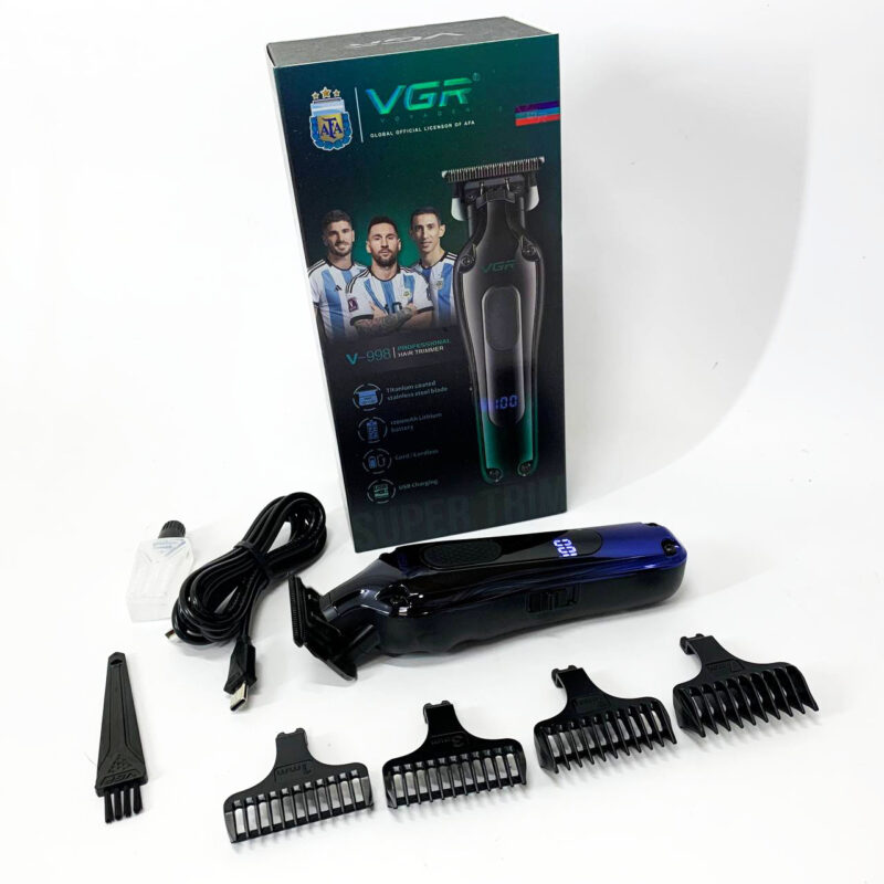 Тример VGR V-998 — до 180 хвилин автономної роботи для безперервної стрижки волосся.
