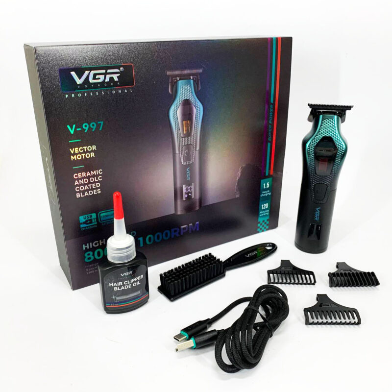 Тример VGR V-997 — потужний інструмент для стрижки волосся з автономністю до 120 хвилин.