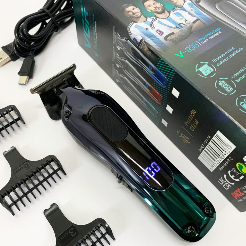 Тример VGR V-998 — зручний аксесуар для стрижки волосся з автономною роботою до 180 хвилин.