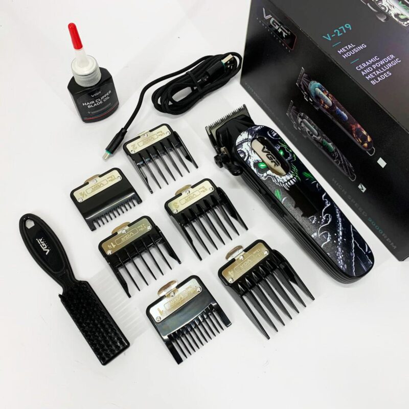 Акумуляторна машинка для стрижки VGR V-279 GREEN — потужність і точність для ідеальної стрижки.