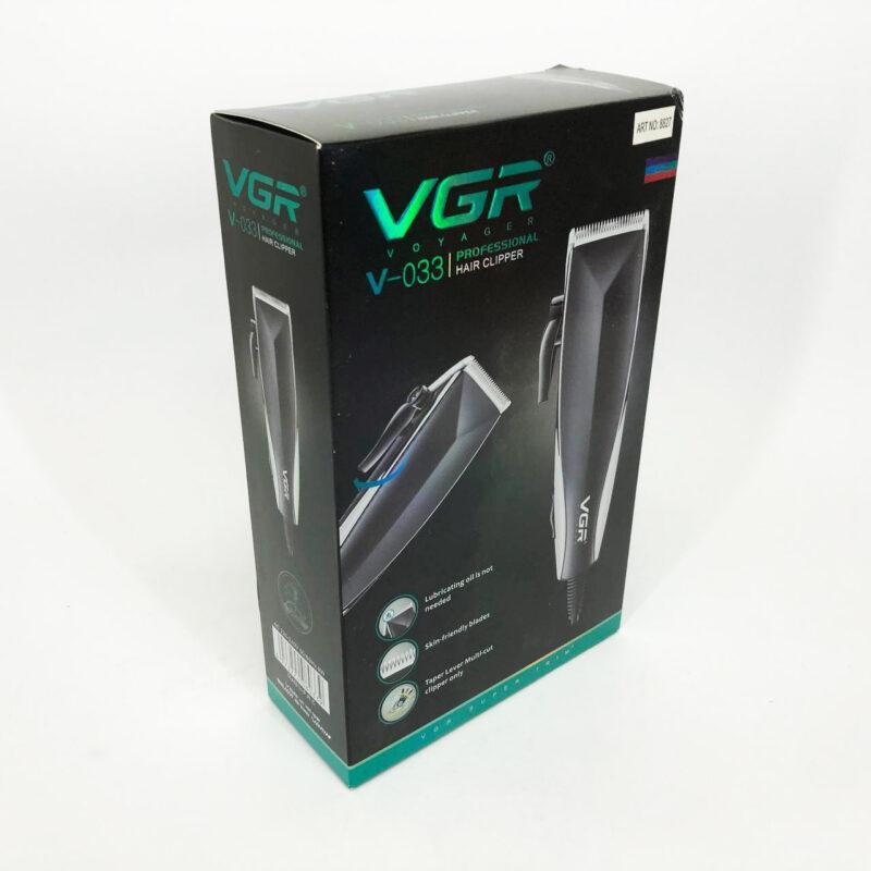 Професійна машинка для стрижки волосся VGR V-033 з тримером і 4 насадками для ідеального стилю