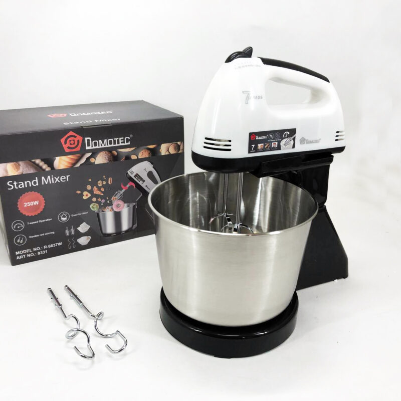 Миксер стаціонарний Domotec R6637W на 250 Вт з 7 швидкостями для кухні