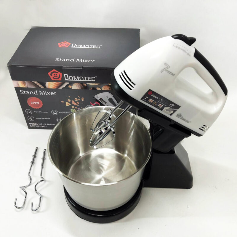 Миксер стаціонарний Domotec R6637W на 250 Вт з 7 швидкостями для кухні