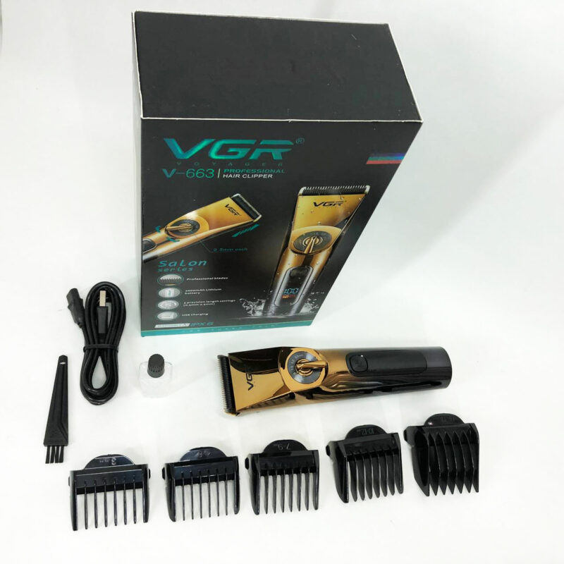 Професійна бездротова машинка для стрижки VGR V-663 — точність і зручність у кожному зрізі.