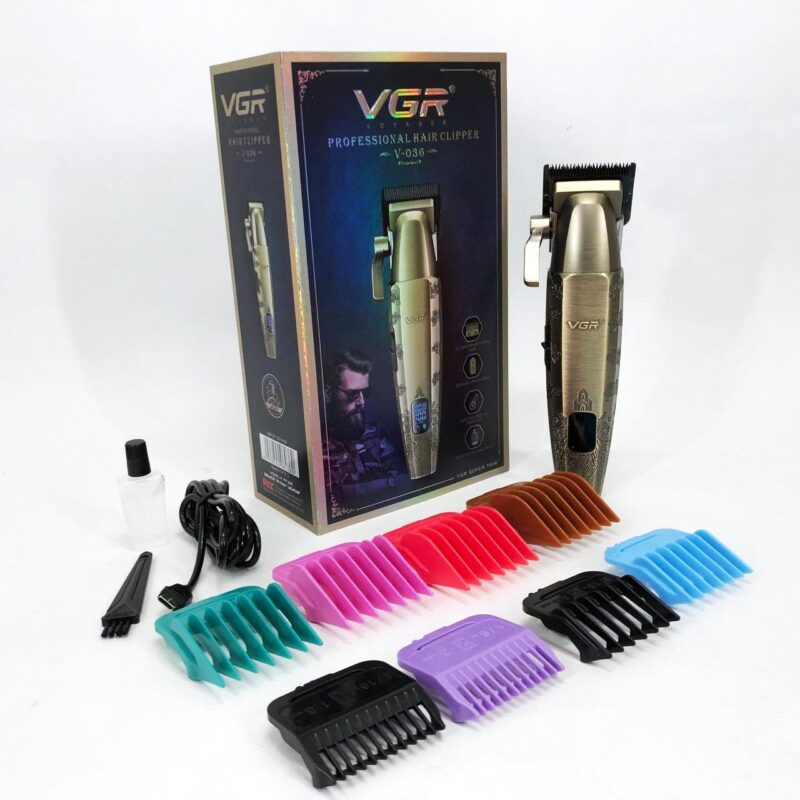 Акумуляторна машинка для стрижки VGR V-036 з тривалою автономністю