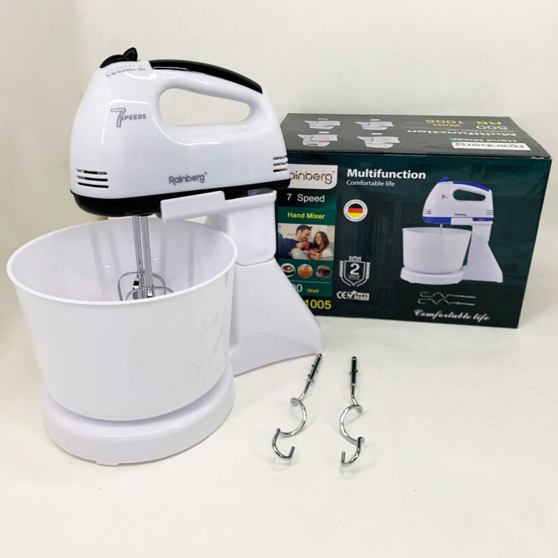 Миксер Rainberg RB-1005 500Вт з чашею 2 л для зручного приготування страв