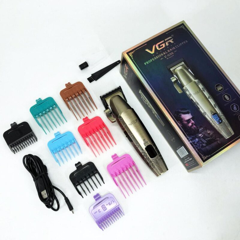 Акумуляторна машинка для стрижки VGR V-036 з тривалою автономністю