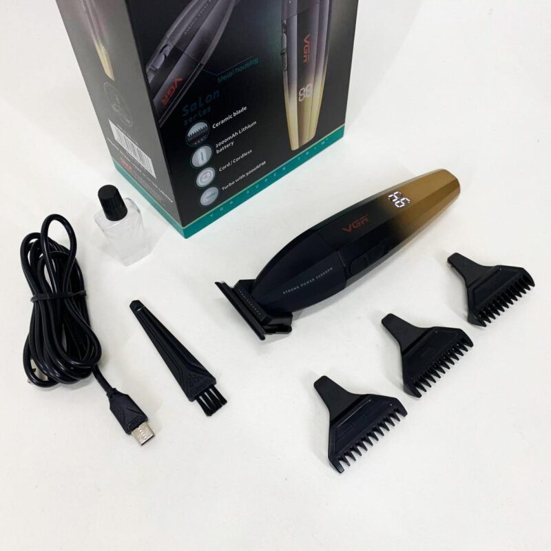 Машинка для стрижки волосся VGR V-906 тример для окантовки та стрижки бороди.