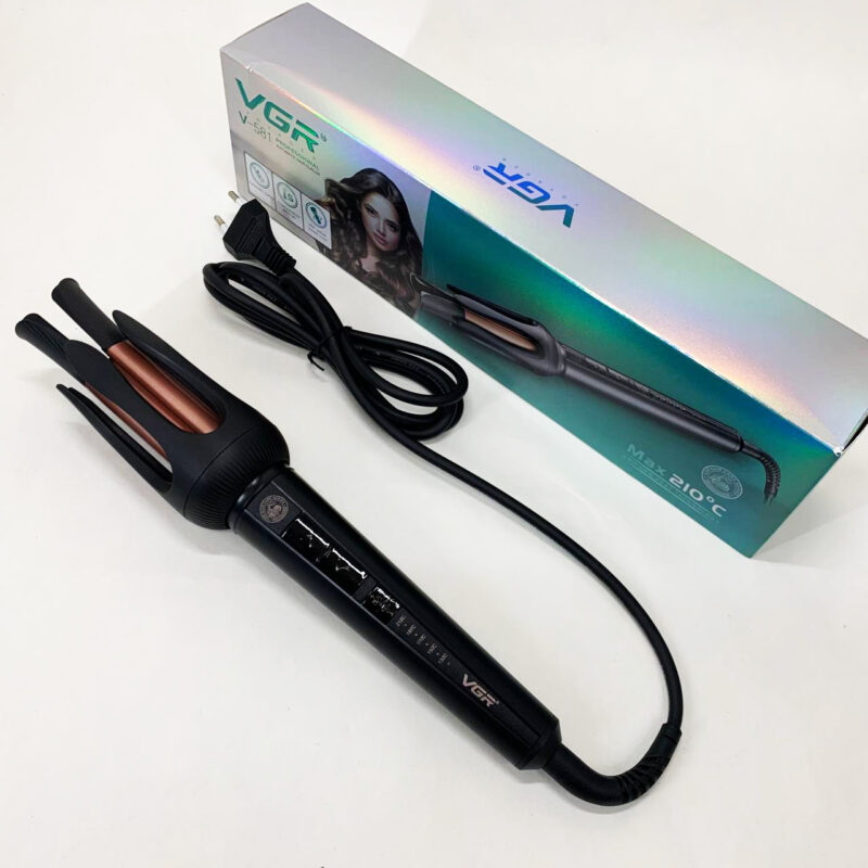Плойка VGR V-581 — керамічне покриття і LED дисплей для комфортної укладки.