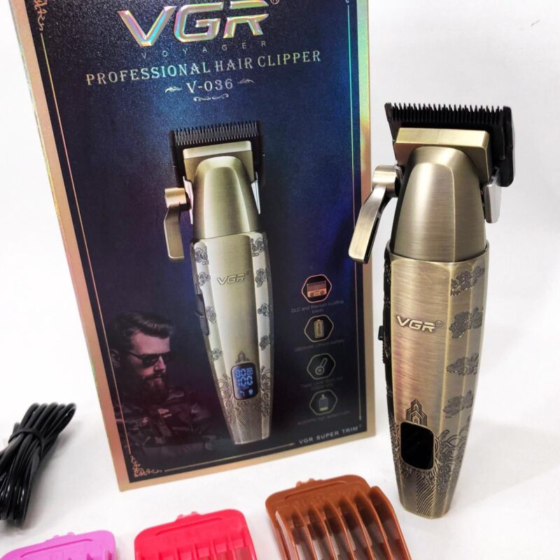Акумуляторна машинка для стрижки VGR V-036 з тривалою автономністю