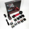 Професійна машинка для стрижки VGR V-001 RED з дисплеєм 9000 об 10 насадками 1,5-24 мм