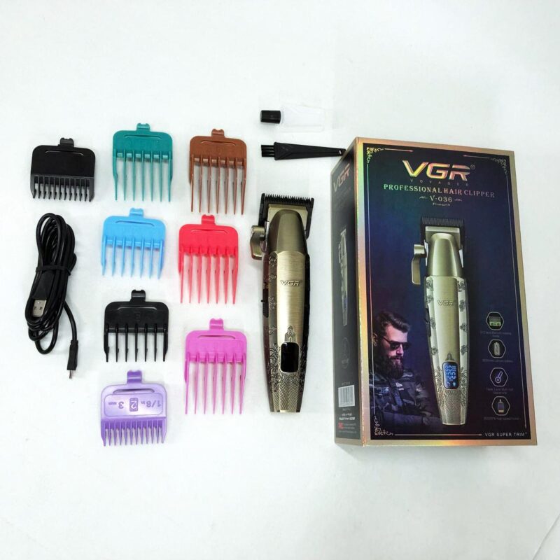 Акумуляторна машинка для стрижки VGR V-036 з тривалою автономністю