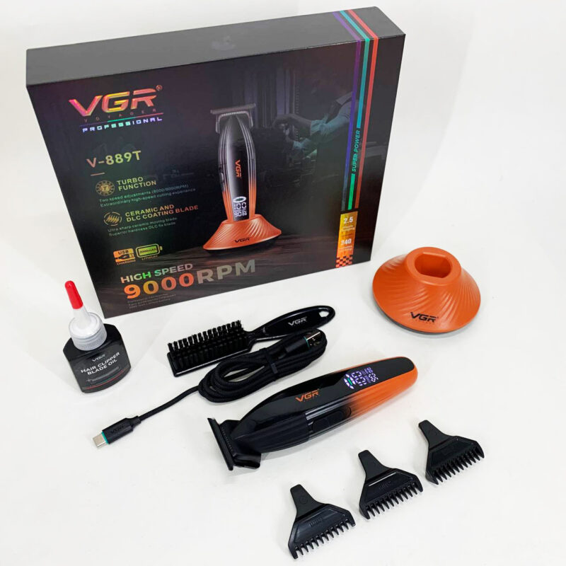 Машинка для стрижки VGR V-889T 9000RPM — потужність і зручність для ідеальної стрижки.