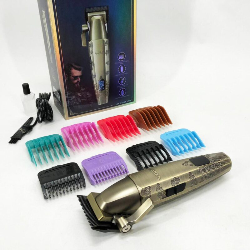 Акумуляторна машинка для стрижки VGR V-036 з тривалою автономністю