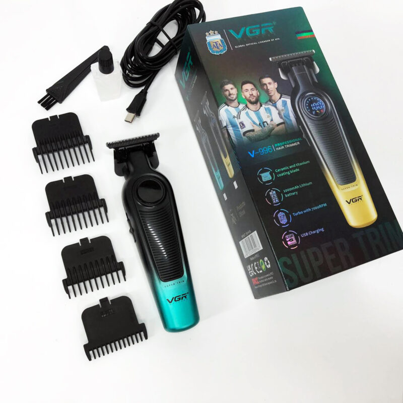 Тример VGR V-996 GREEN — ефективний інструмент для професійних зачісок.