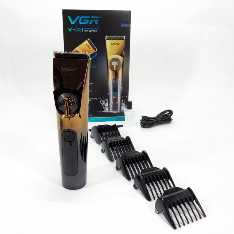 Професійна бездротова машинка для стрижки VGR V-663 — точність і зручність у кожному зрізі.