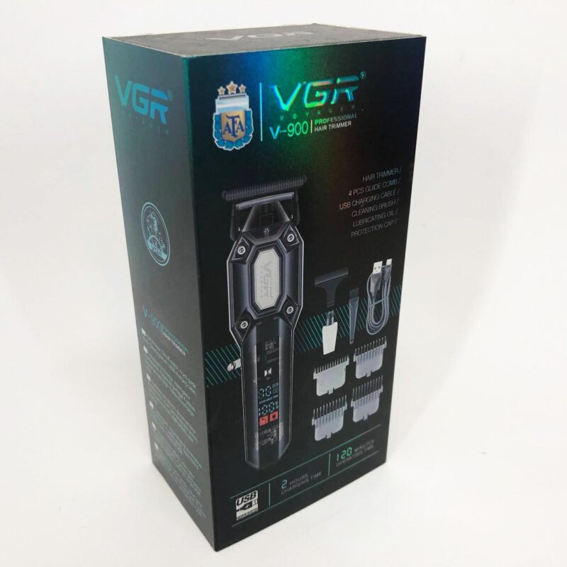 Акумуляторна машинка для стрижки VGR V-900 з дисплеєм — точність та зручність у догляді за волоссям.