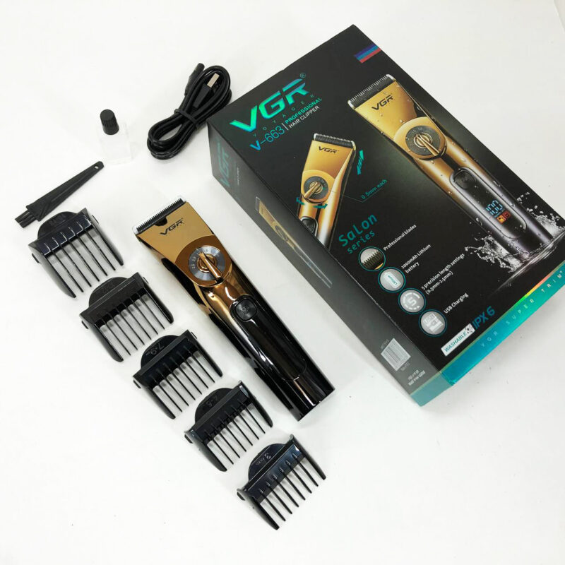 Професійна бездротова машинка для стрижки VGR V-663 — точність і зручність у кожному зрізі.
