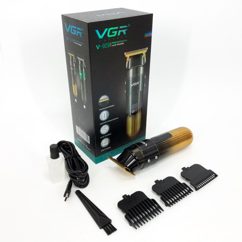 Машинка для стрижки волосся VGR V-929 акумуляторна — триммер для професійних результатів вдома