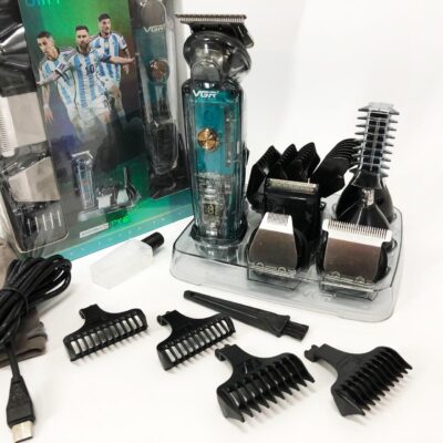 Машинка для стрижки волосся VGR V-102 5в1 з дисплеєм — універсальне рішення для стайлінгу