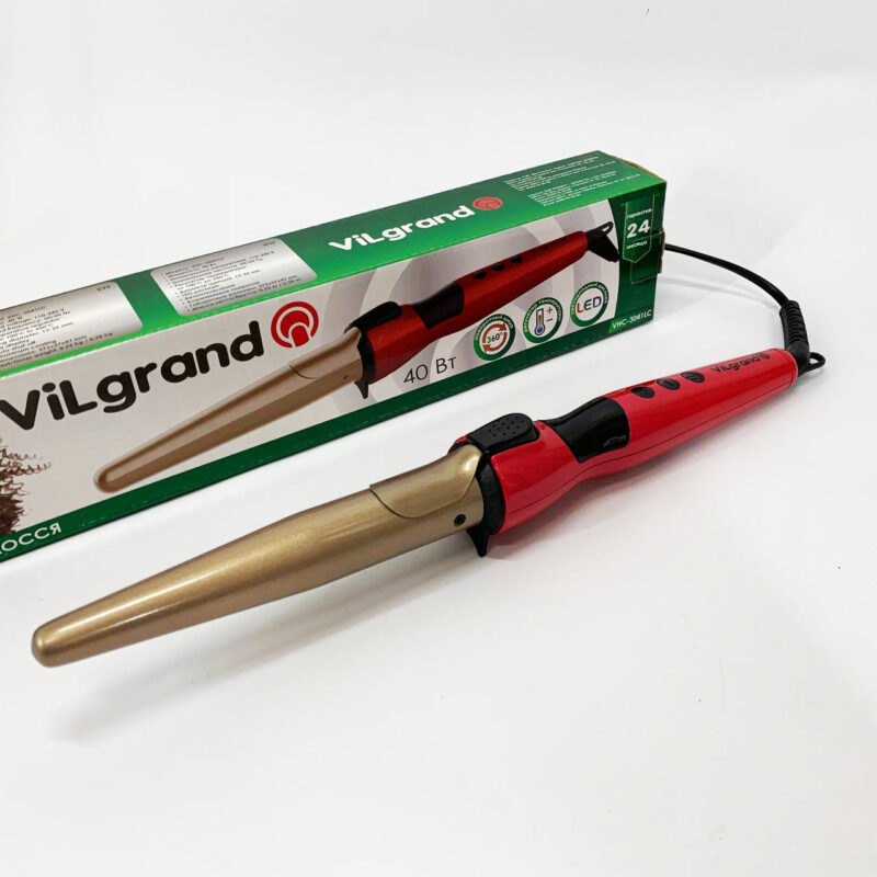 ViLgrand VHC-3041LC — Конусна плойка з анодованим алюмінієвим покриттям та LED дисплеєм