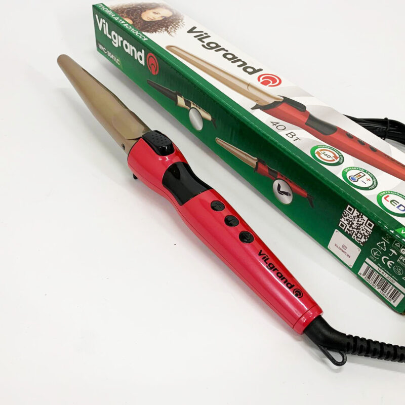 ViLgrand VHC-3041LC — Конусна плойка з анодованим алюмінієвим покриттям та LED дисплеєм