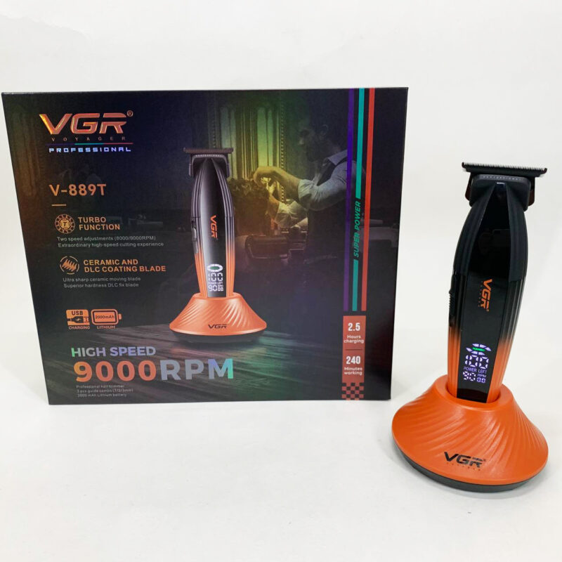 Машинка для стрижки VGR V-889T 9000RPM — потужність і зручність для ідеальної стрижки.