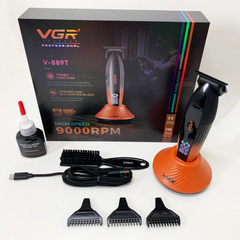 Машинка для стрижки VGR V-889T 9000RPM — потужність і зручність для ідеальної стрижки.
