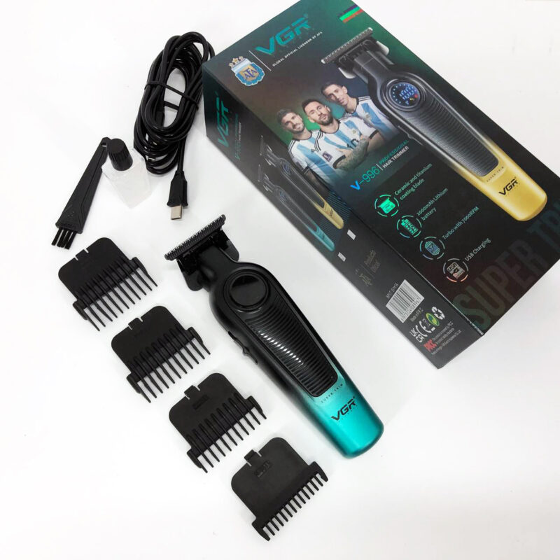 Тример VGR V-996 GREEN — ефективний інструмент для професійних зачісок.