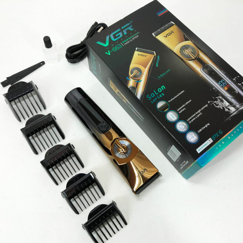 Професійна бездротова машинка для стрижки VGR V-663 — точність і зручність у кожному зрізі.