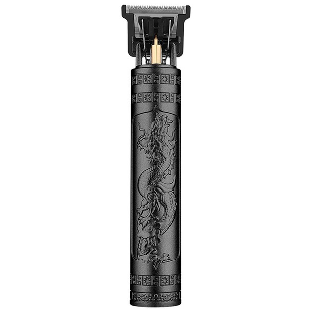 Машинка для стрижки волосся Vintage T9-2 BLACK — бездротовий тример з 4 насадками для ідеальної стрижки.